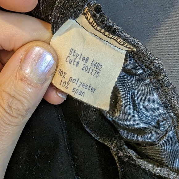 Ever Beauty black velvet long maxi bodycone dress w/open back whimsigoth size 6 - Picture 6 of 7